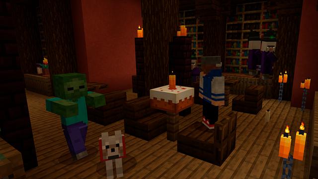 Screenshot of the Minecraft Bedrock Marketplace product Halloween Mansion created by Floruit.