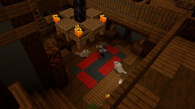 Screenshot of the Minecraft Bedrock Marketplace product Halloween Mansion created by Floruit.
