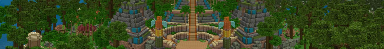 Panorama of the Minecraft Bedrock Marketplace product Incan Adventure created by Floruit.