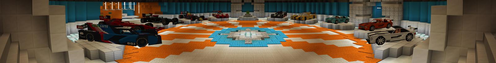 Panorama of the Minecraft Bedrock Marketplace product Insane Racing created by Floruit.