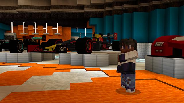 Screenshot of the Minecraft Bedrock Marketplace product Insane Racing created by Floruit.