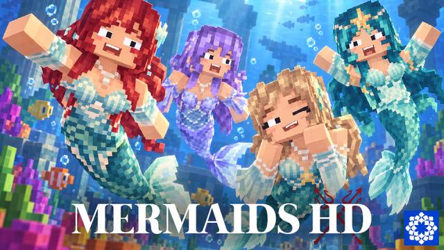 Thumbnail of the Minecraft Bedrock Marketplace product Mermaids HD created by Floruit.