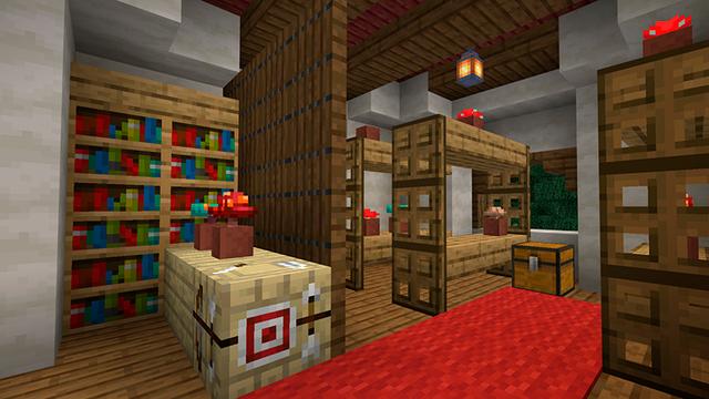Screenshot of the Minecraft Bedrock Marketplace product Mushroom Houses created by Floruit.