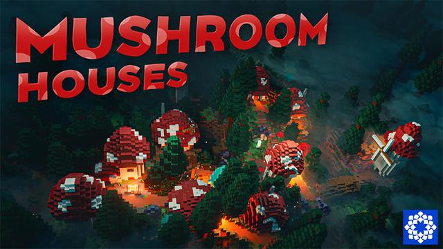 Thumbnail of the Minecraft Bedrock Marketplace product Mushroom Houses created by Floruit.