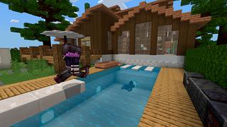 Screenshot of the Minecraft Bedrock Marketplace product Plain Houses: Noob x Pro x God created by Floruit.
