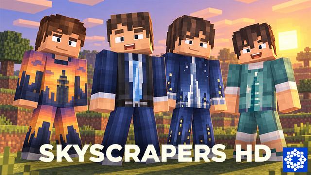 Thumbnail of the Minecraft Bedrock Marketplace product Skyscrapers HD created by Floruit.