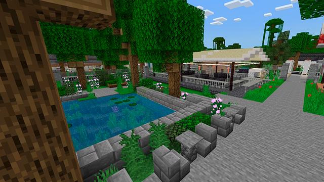 Screenshot of the Minecraft Bedrock Marketplace product Small City created by Floruit.