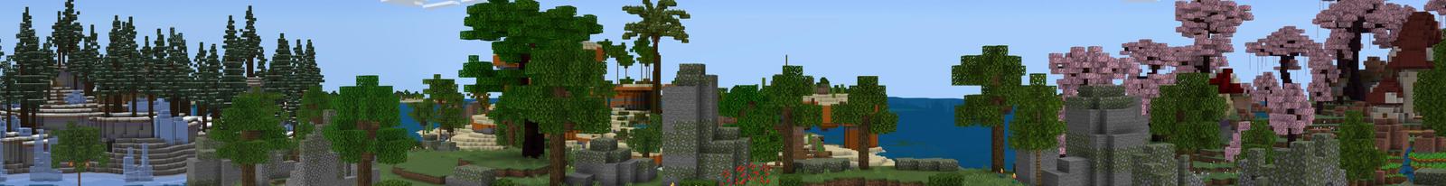 Panorama of the Minecraft Bedrock Marketplace product Sovereign Isles created by Floruit.