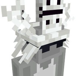Thumbnail of the Minecraft Bedrock Marketplace product White Domino Hat created by Floruit.
