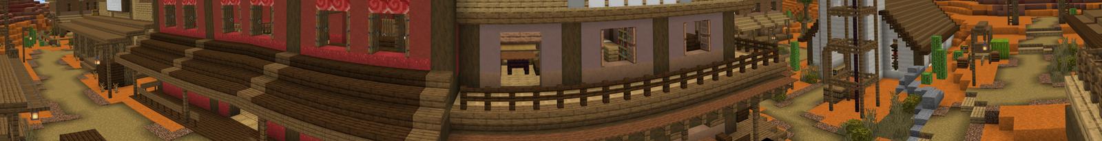 Panorama of the Minecraft Bedrock Marketplace product Wild West created by Floruit.