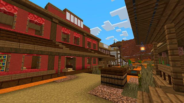Screenshot of the Minecraft Bedrock Marketplace product Wild West created by Floruit.