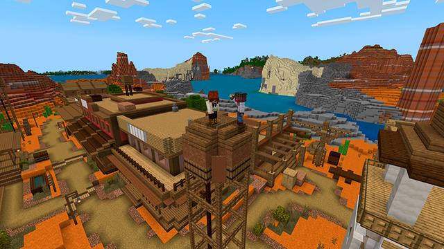 Screenshot of the Minecraft Bedrock Marketplace product Wild West created by Floruit.