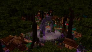Screenshot of the Minecraft Bedrock Marketplace product Witch Houses created by Floruit.