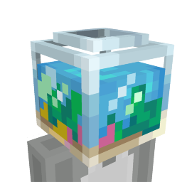 Thumbnail of the Minecraft Bedrock Marketplace product Aquarium Head created by Foxel Games.