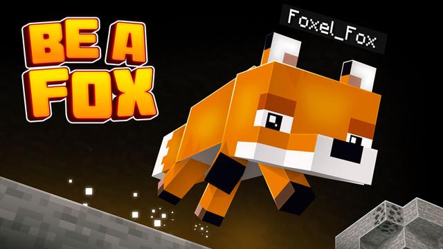 Thumbnail of the Minecraft Bedrock Marketplace product Be A Fox created by Foxel Games.