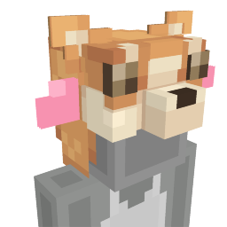 Thumbnail of the Minecraft Bedrock Marketplace product Cute Dog Hat created by Foxel Games.