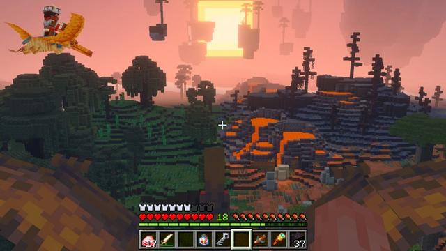 Screenshot of the Minecraft Bedrock Marketplace product Dinos & Biomes Add-On created by Foxel Games.