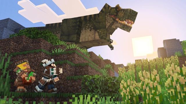 Screenshot of the Minecraft Bedrock Marketplace product Dinos & Biomes Add-On created by Foxel Games.
