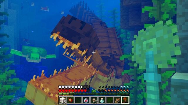 Screenshot of the Minecraft Bedrock Marketplace product Dinos & Biomes Add-On created by Foxel Games.