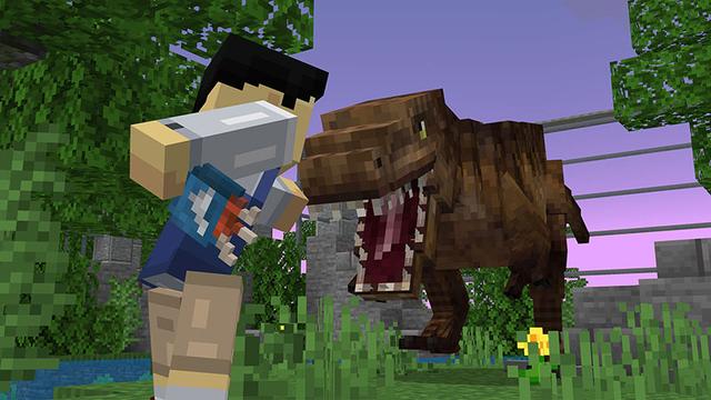 Screenshot of the Minecraft Bedrock Marketplace product Dinosaur Tycoon created by Foxel Games.