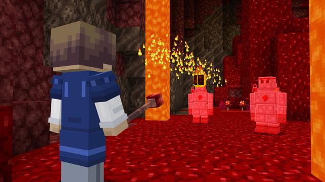 Screenshot of the Minecraft Bedrock Marketplace product Magic Weapons created by Foxel Games.