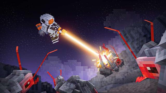 Screenshot of the Minecraft Bedrock Marketplace product Moon Dimension Add-On created by Foxel Games.