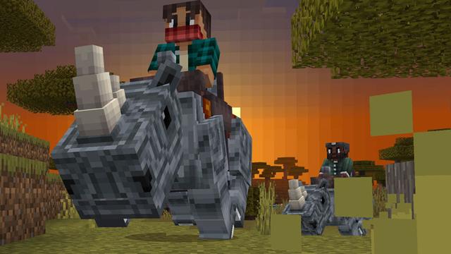 Screenshot of the Minecraft Bedrock Marketplace product More Mounts created by Foxel Games.