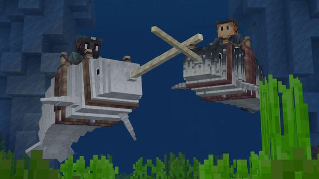Screenshot of the Minecraft Bedrock Marketplace product More Mounts created by Foxel Games.