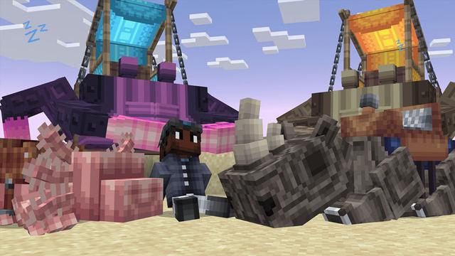 Screenshot of the Minecraft Bedrock Marketplace product More Mounts created by Foxel Games.