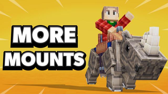 Thumbnail of the Minecraft Bedrock Marketplace product More Mounts created by Foxel Games.