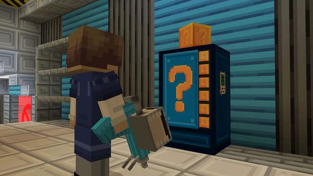 Screenshot of the Minecraft Bedrock Marketplace product Robot Horde created by Foxel Games.