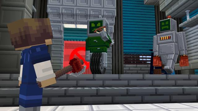 Screenshot of the Minecraft Bedrock Marketplace product Robot Horde created by Foxel Games.