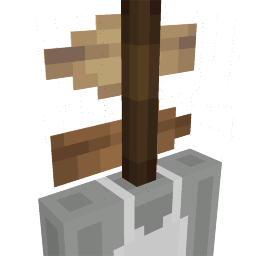 Thumbnail of the Minecraft Bedrock Marketplace product Spinning Sign created by Foxel Games.