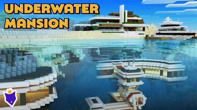 Thumbnail of the Minecraft Bedrock Marketplace product Underwater Mansion created by Foxel Games.