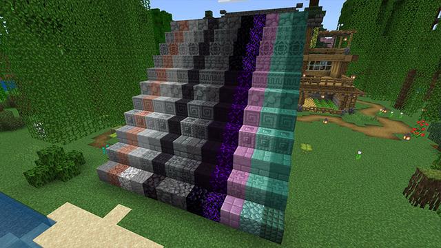 Screenshot of the Minecraft Bedrock Marketplace product Block Cutters created by FTB.