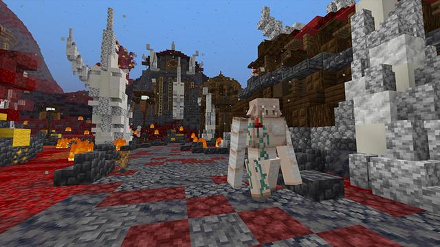 Screenshot of the Minecraft Bedrock Marketplace product Brimstone: Expert Survival created by FTB.