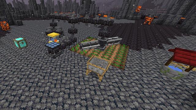 Screenshot of the Minecraft Bedrock Marketplace product Brimstone: Expert Survival created by FTB.