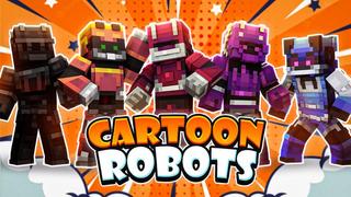 Thumbnail of the Minecraft Bedrock Marketplace product Cartoon Robots created by FTB.