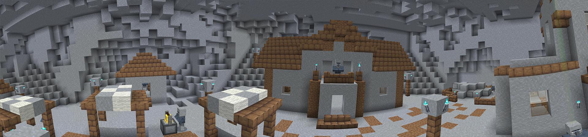 Panorama of the Minecraft Bedrock Marketplace product Clayed Under created by FTB.