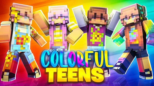 Thumbnail of the Minecraft Bedrock Marketplace product Colorful Teens created by FTB.