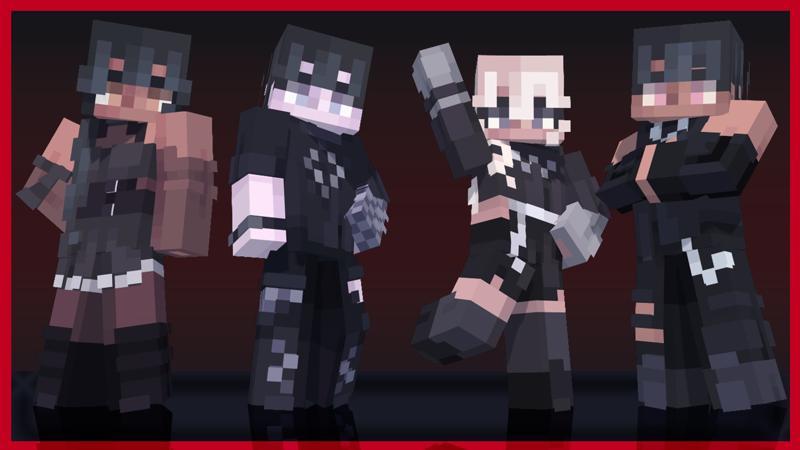 Dark Goth Teens by FTB | CHUNK - Minecraft Bedrock Marketplace Explorer