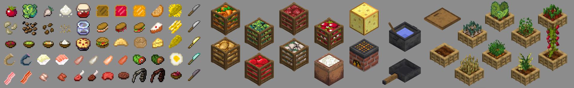 Panorama of the Minecraft Bedrock Marketplace product Expanded Food created by FTB.