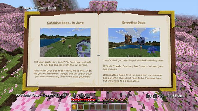 Screenshot of the Minecraft Bedrock Marketplace product Feed the Bees created by FTB.