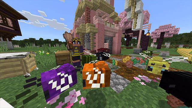 Screenshot of the Minecraft Bedrock Marketplace product Feed the Bees created by FTB.