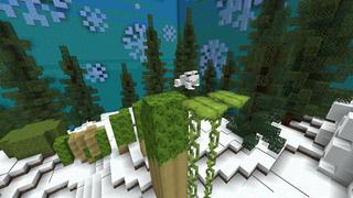 Screenshot of the Minecraft Bedrock Marketplace product Frog Block Parkour created by FTB.