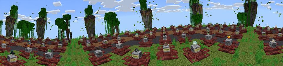 Panorama of the Minecraft Bedrock Marketplace product Frog Block created by FTB.