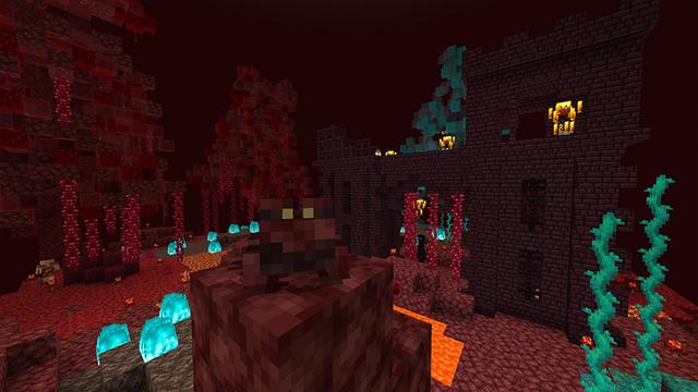 Screenshot of the Minecraft Bedrock Marketplace product Frog Block created by FTB.