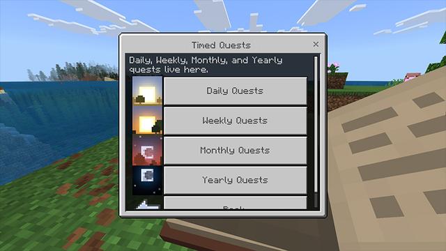 Screenshot of the Minecraft Bedrock Marketplace product FTB Quests created by FTB.