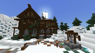 Screenshot of the Minecraft Bedrock Marketplace product Glimmerfrost Tarn created by FTB.
