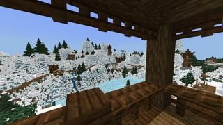 Screenshot of the Minecraft Bedrock Marketplace product Glimmerfrost Tarn created by FTB.